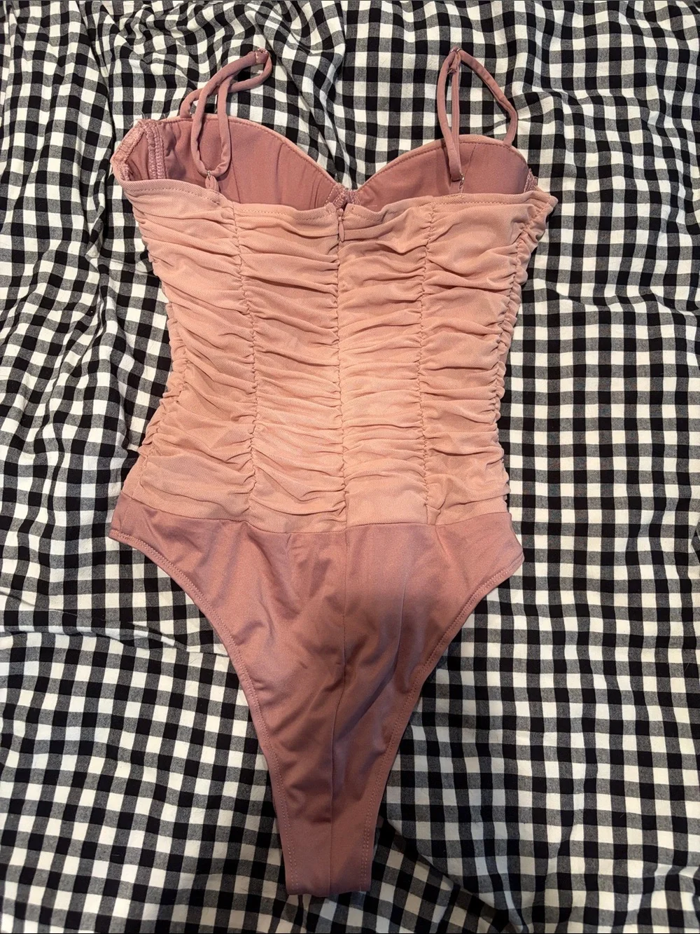 Lulus Rose Pink Ruched bodysuit